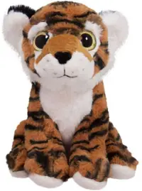 Jucărie de pluș Amek Toys - Tigru cu ochi 3D, 24 cm