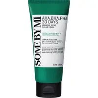 Spumă de curățare pentru ten acneic AHA-BHA-PHA 30 Days Miracle, 50 ml, Some By Mi