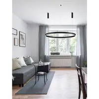 Lampa suspendata MOTIF Nisipiu Negru Aluminiu & Acrylic LED 72W 5250Lm 230V IP20 3000K Triac Dimabil