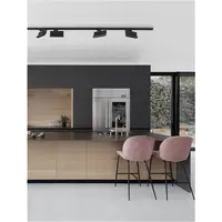 Sistem iluminat pe sina 4-WIRES TRACK Nisipiu Negru Aluminiu 15W 220-240V 350mA 2000Lm Epistar CRI>80 UGR<16 Beam Angle 30° 3000K IP20 4 Wires Adjustable & Rotating Philips Driver included