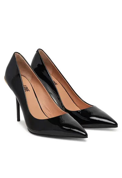 Pantofi dama din piele naturala - Negru