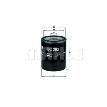 Filtru ulei MAHLE ORIGINAL OC 203