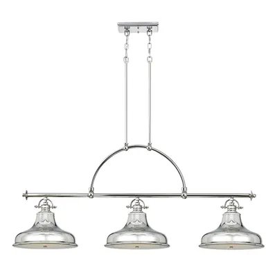 Lampa suspendata Emery 3 Light Island Light – Imperial Silver