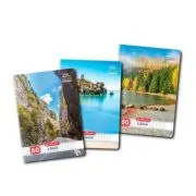 Caiet scolar A4 Herlitz X. Book Discover Romania, 60 file, matematica, colturi rotunjite, 70g/mp, 9487880