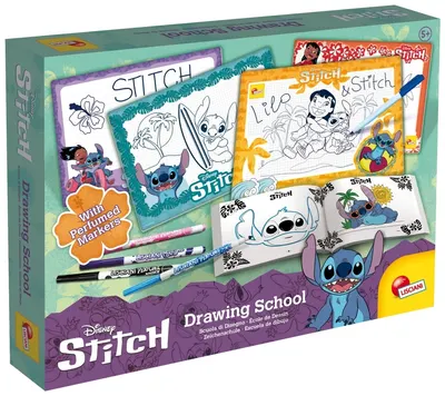 Kit creativ Lisciani Giochi - Desen cu pixuri parfumate, Stitch