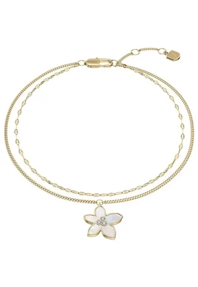 Bratara Harlow cu cubic zirconia si sidef JF04971710 - Auriu