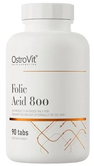 OstroVit Acid folic, 800 mcg, 90 tablete