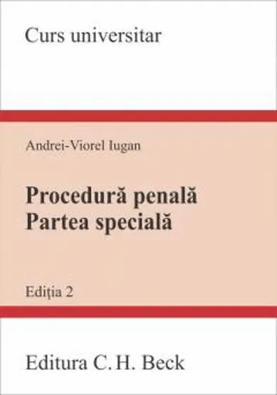 Procedura penala. Partea speciala. Ediția 2