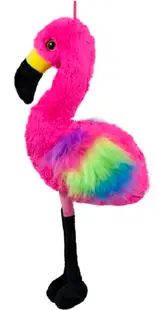 Jucărie de pluș Amek Toys - Flamingo, 33 cm