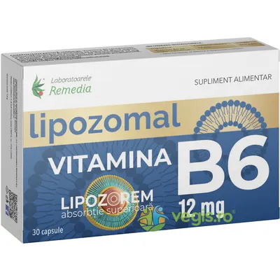 Vitamina B6 Lipozomala 12mg 30cps