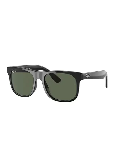 Ochelari de soare patrati Justin - Negru/Argintiu