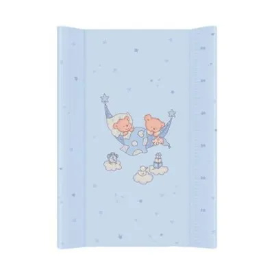 Saltea de infasat cu intaritura 70x50 cm ursuletii somnorosi albastru