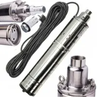 *RACIRE ULEI* Pompa Apa Submersibila 1500W, CABLU 20M, 3000l/h, QGD Tip Tun cu Turbine, *RACIRE CU ULEI* Fara Plutitor Campion CMP1327