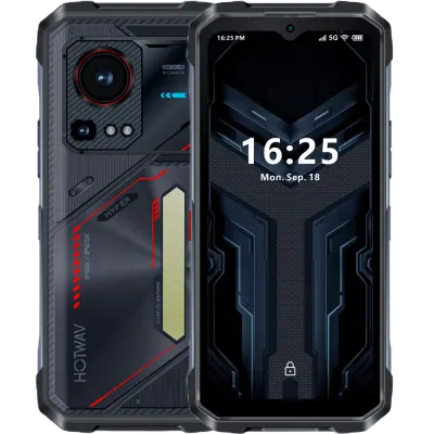 Telefon rugged Hotwav Hyper 7s, 5G, 6.6 120Hz, 8-Core T8200, 256GB, NFC, RGB Light, Android 15, Black