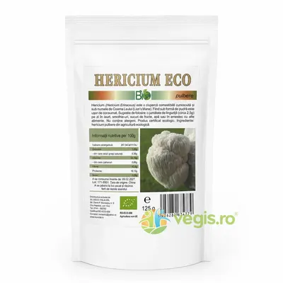 Hericium Pudra (Coama Leului) Ecologica/Bio 125g