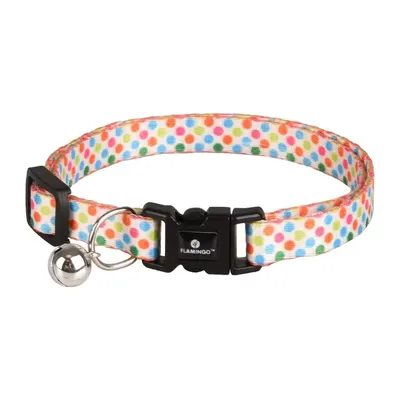 Zgarda pentru Pisici,flamingo, Arya Buline Multicolore 20-35cmx10mm