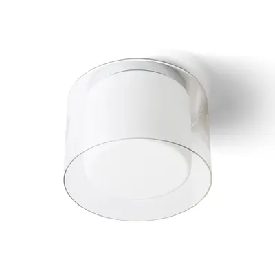 VENICE 23 Plafoniera sticla clara/opal-colored sticla/crom 230V E27 20W IP44