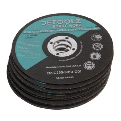 Set 10 discuri Detoolz pentru debitat metal, diametru 125 mm