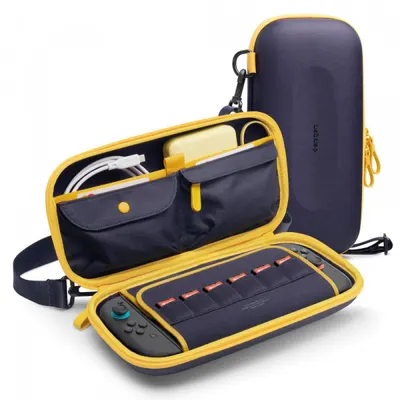 Geanta Protectie Spigen Nano Pop Pro pentru Consola Nintendo Switch 2, Bleumarin AGP09565