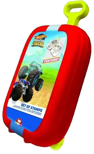 Set de colorat în valiză pe roți Multiprint Hot Wheels