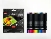 Creioane color, 24 culori/set, Black&White, Daco