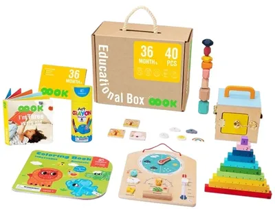 Trusa educațională Tooky Toy - Montessori, 40 piese