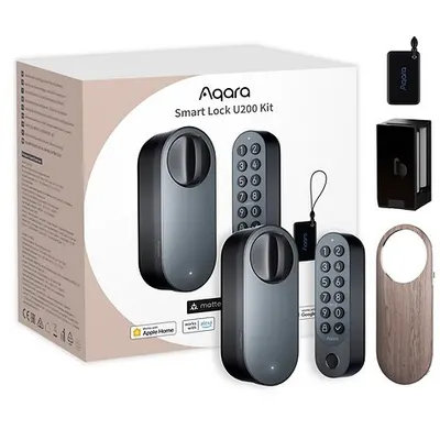 Incuietoare / Yala inteligenta Aqara U200 Kit, neagra, Apple HomeKit 6970504219922, negru