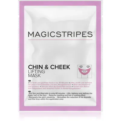 MAGICSTRIPES Chin & Cheek Lifting Mask mască hidrogel, cu efect de fermitate, pentru bărbie și față 1 buc