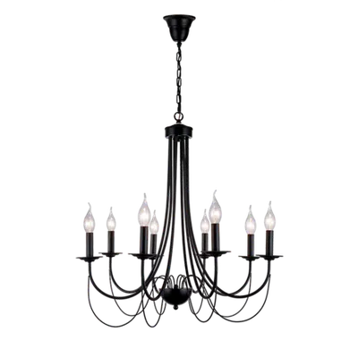 Candelabru Angela 8xe14 Negru