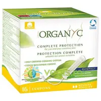 Tampoane Regular din Bumbac Organic cu Aplicator Compact 16buc