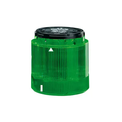 Blinking Light Module. Ø70mm. Ba15d Fitting, Green, 24vac/dc