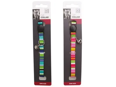 Zgarda pentru pisici reglabila cu clopotel detasabil, 20-30 cm x 1 cm