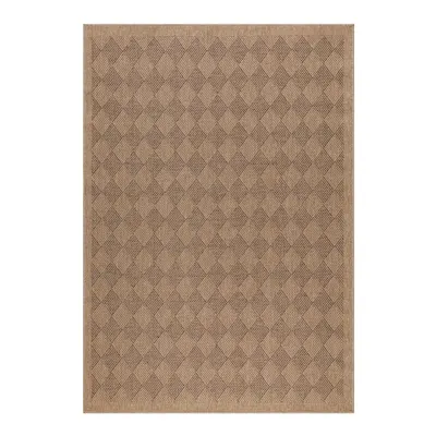 Covor tip traversă pentru interior și exterior în culoare naturală închisă 80x250 cm Dhaka – Ayyildiz Carpets
