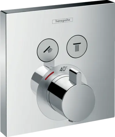 Baterie termostatata incastrata, pentru 2 iesiri, crom 15763000 Hansgrohe Shower Select