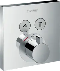 Baterie termostatata incastrata, pentru 2 iesiri, crom 15763000 Hansgrohe Shower Select