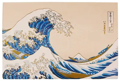 Poster din aluminiu Moriarty Art Project Art: Katsushika Hokusai - The Great Wave of Kanagawa