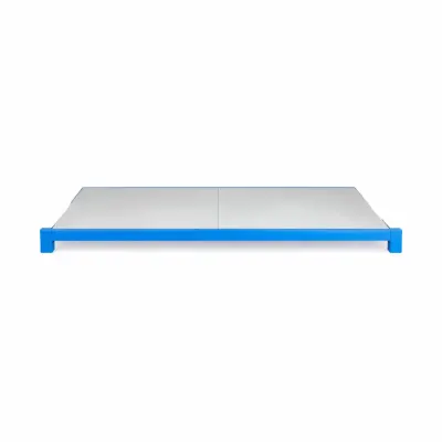 Extra-poliță pentru raft profesional 200KG,1000 mm– traversă BLUE, poliță alba WHITE