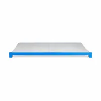 Extra-poliță pentru raft profesional 200KG,1000 mm&ndash; traversă BLUE, poliță alba WHITE
