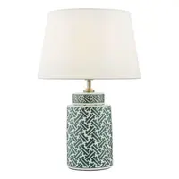 Veioza Reese Table Lamp Green Print Base Only