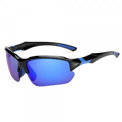 Ochelari De Ciclism Unisex Techsuit 9301, Protectie UV, Negri Mov