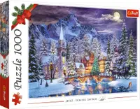 Puzzle Trefl din 1000 de piese - Atmosfera de Craciun