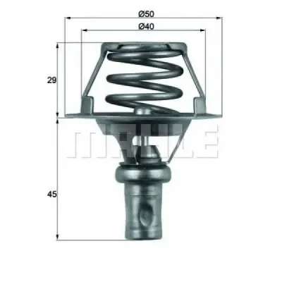 Termostat, lichid racire MAHLE ORIGINAL TX 66 91D