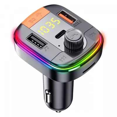 Modulator FM Bluetooth Yesido Y45, 2 x USB-A - 1 x USB-C - 1 x microSD
