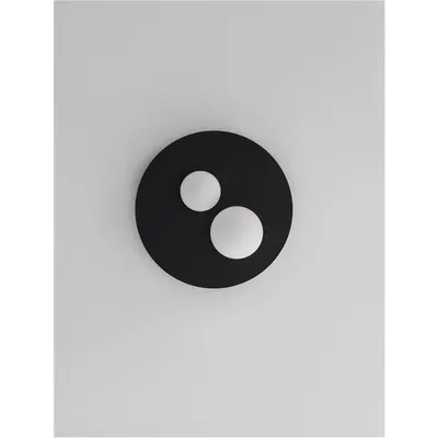 Plafoniera VELNA Nisipiu Negru Aluminiu Opal Sticla LED 40 Wat 220 Volt 1600Lm 3000K IP20
