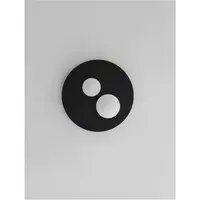 Plafoniera VELNA Nisipiu Negru Aluminiu Opal Sticla LED 40 Wat 220 Volt 1600Lm 3000K IP20