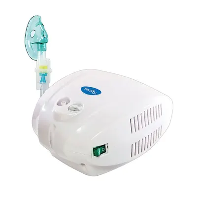 Aparat aerosoli Sanity Alergia Stop Inhaler PRO cu compresor si 3 masti pentru adulti, copii si bebelusi