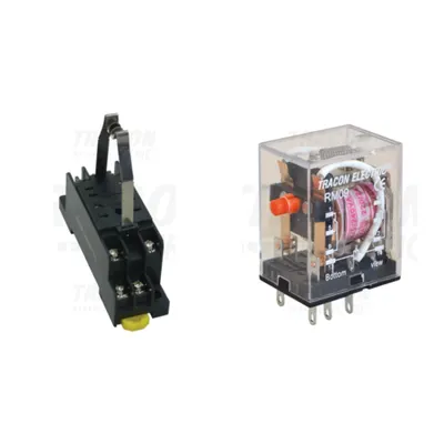 Pachet Soclu Releu RSPYF-08A + Releu Miniaturizat RM09 (230V AC)