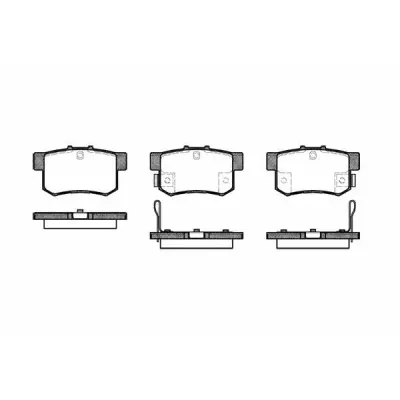 Set placute frana, frana disc REMSA 0325.22