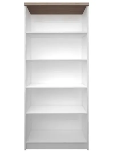 Biblioteca deschisa TOP MIX, alb, 80x33x183 cm