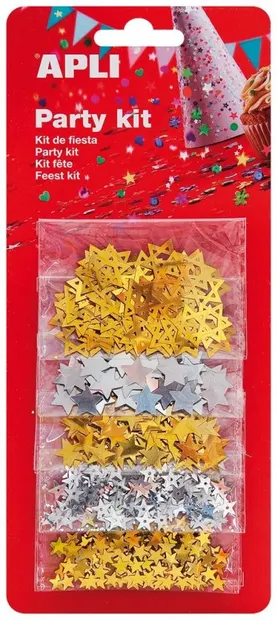 Set confeti APLI - Stelute, 5 tipuri